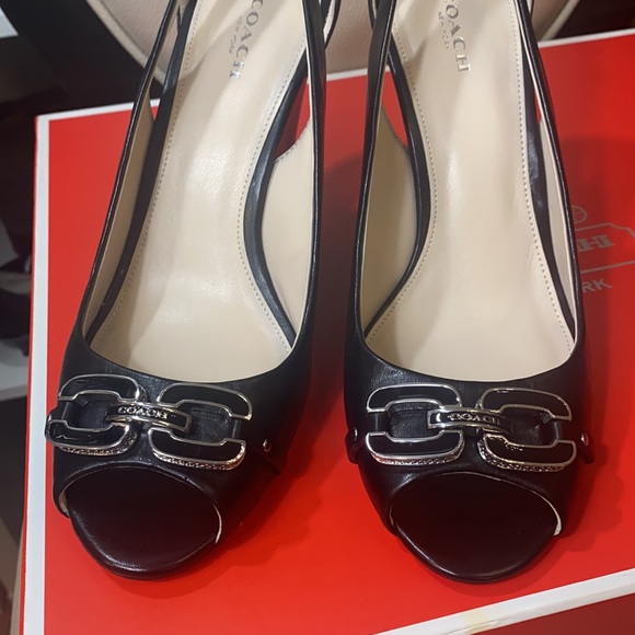 Beautiful Coach Wedges Black Brand New. - Picture 5 of 11